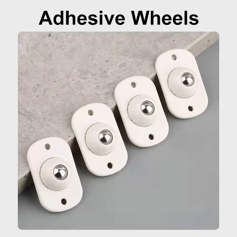 360° Adhesive Mini Swivel Wheels | Trolley Wheels Caster Cart Small Rubber Swivel Adhesive Wheels 360° Adhesive Mini Swivel Wheels