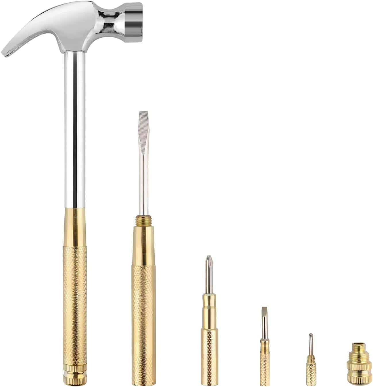 5-in-1 Hammer Multitool | Screwdriver Set Tool Store Hammer Tools Impact Miniature Hammers 5-in-1 Hammer Multitool