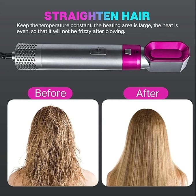 5-in-1 Multifunctional Hair Styling Tool | Hair Styler Hairdresser Dryer For Hair Salon Comb Straightener 5-in-1 Multifunctional Hair Styling Tool