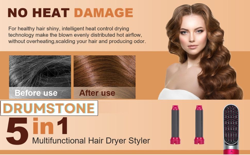 5-in-1 Multifunctional Hair Styling Tool | Hair Styler Hairdresser Dryer For Hair Salon Comb Straightener 5-in-1 Multifunctional Hair Styling Tool
