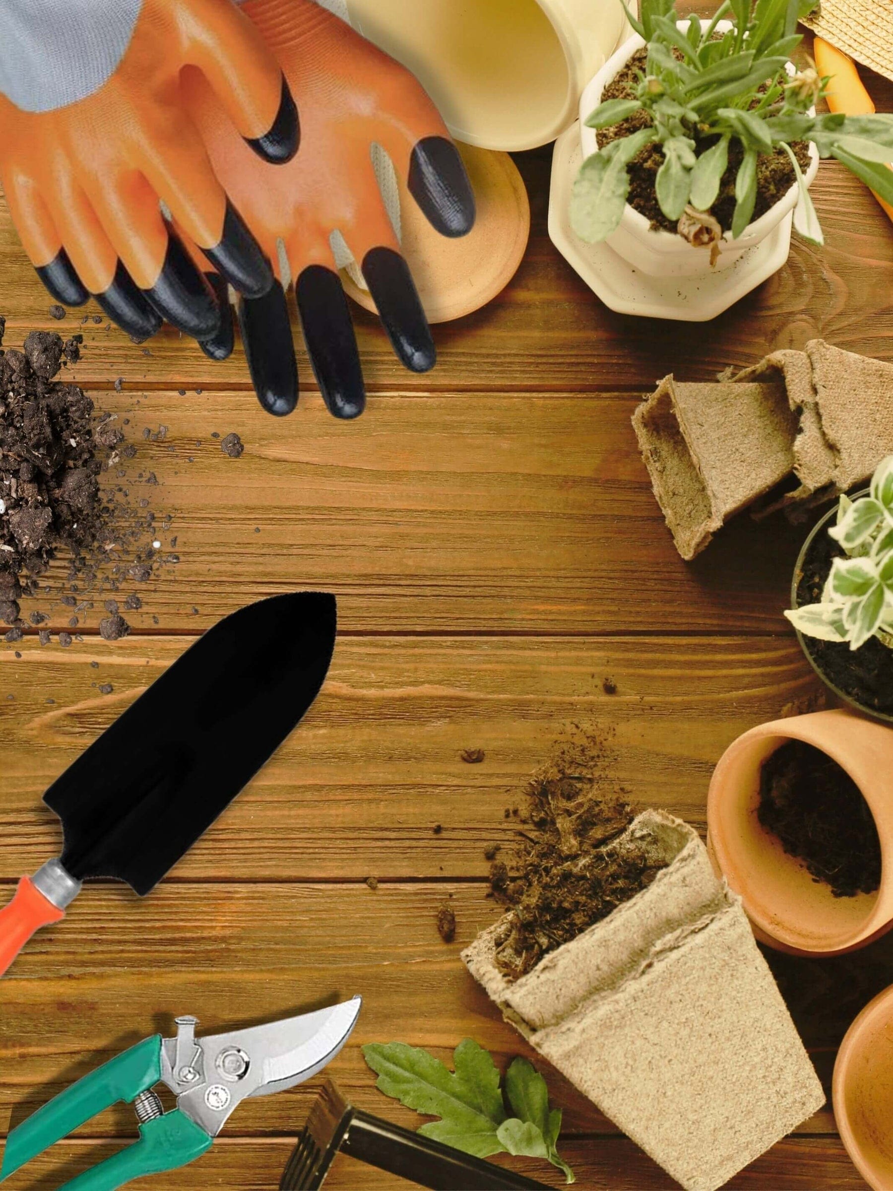 6 in 1 Garden Tools | Indoor Plants Garening Tools Planting Kit Soil Potting Equipment 6 in 1 Garden Tools