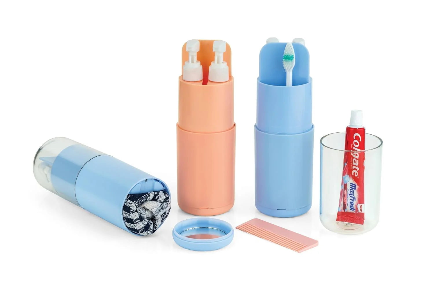 6 in 1 Travel kit | Travel Essential Kit Bottle Pack Toiletries Essential Kits - 6 in 1 Travel kit