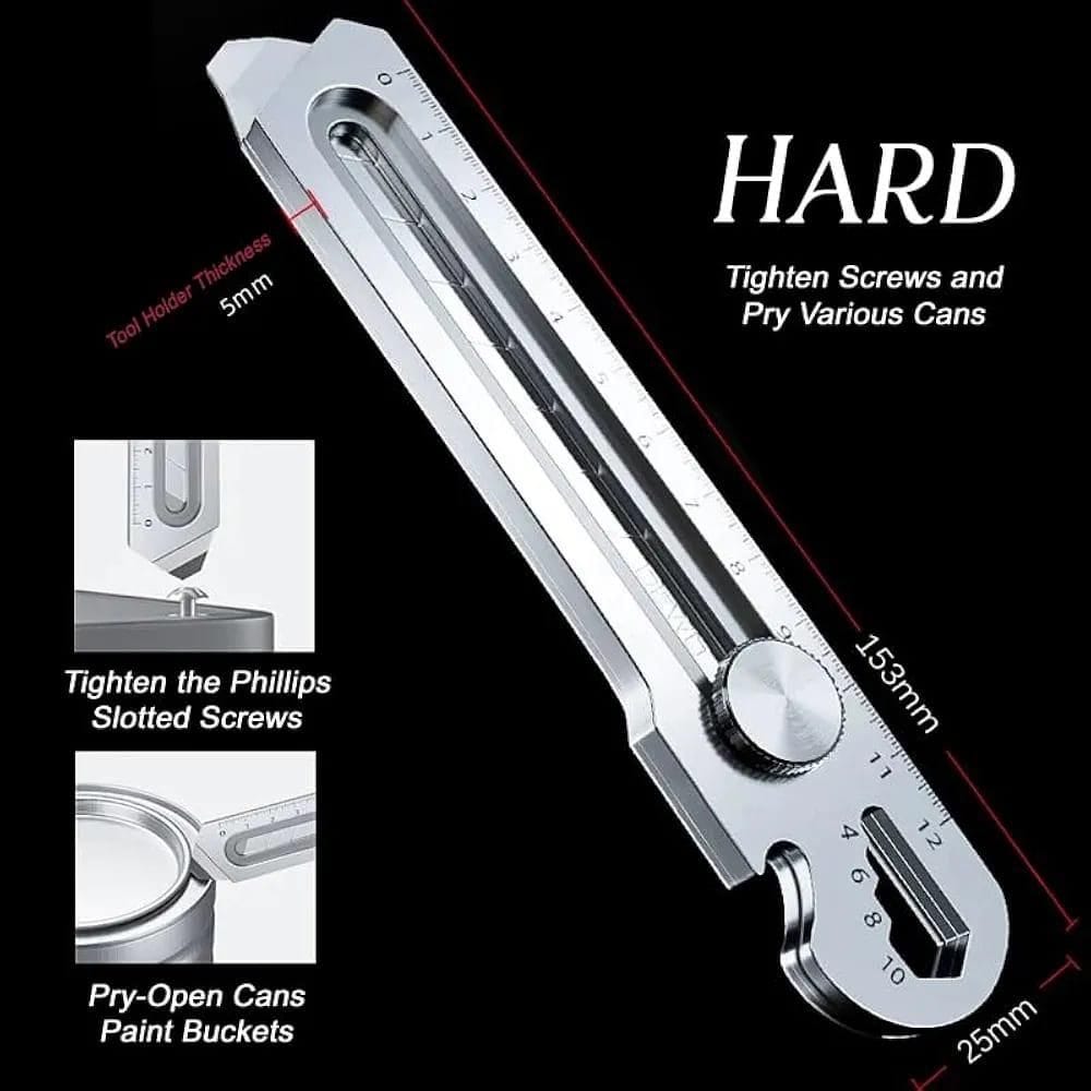 6 In 1 Utility Cutter Cardboard All Purpose Knife Stainless Steel 6 In 1 Versatile Tool Cutter