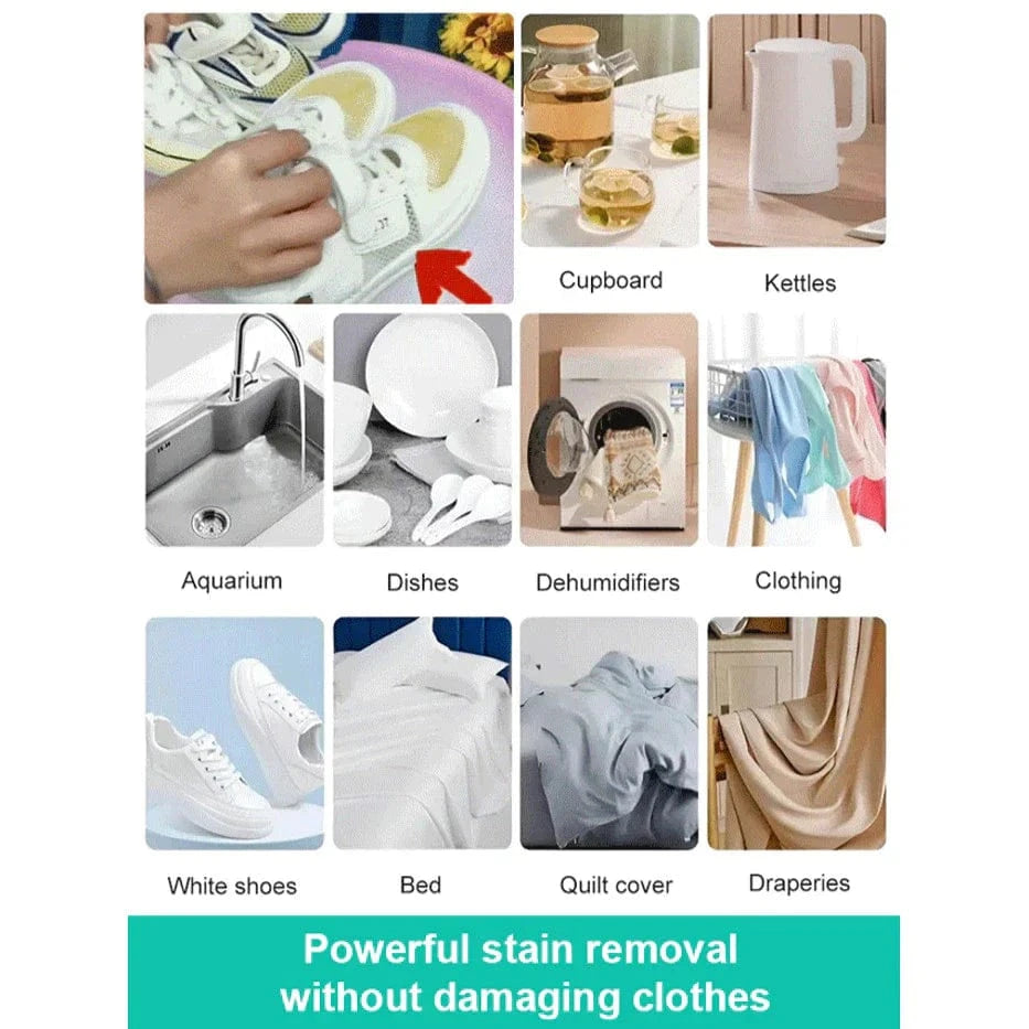 8 In 1 Colour Bleach Stain Remover (Set of 2) | Stain Remover For Clothes Removal Products Oil Stain Laundry Bleach Clean 8 in 1 Colour Bleach Stain Remover (Set of 2)