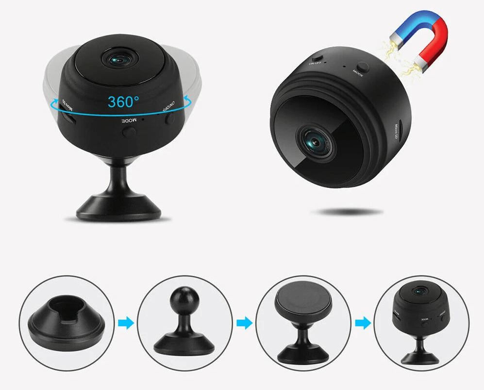 Actionia™ | Spy Mini Camera Vlog Night Vision Video Recorder  Actionia™ Zaavio®