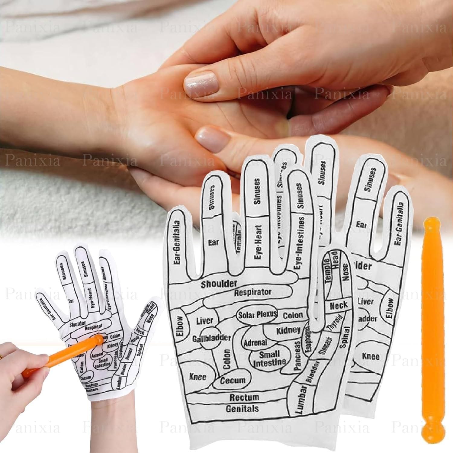 Acupressure Reflexology Hand Gloves Acupressure Reflexology Hand Gloves