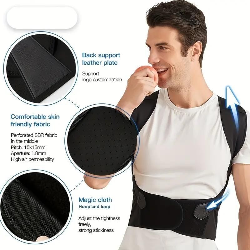 Alignixy™️ | Posture Corrector Back Pain Belt Backbone Ache Supporter Belt  Free Size ( Fits for All ) Alignixy™️ Posture Corrector Zaavio®
