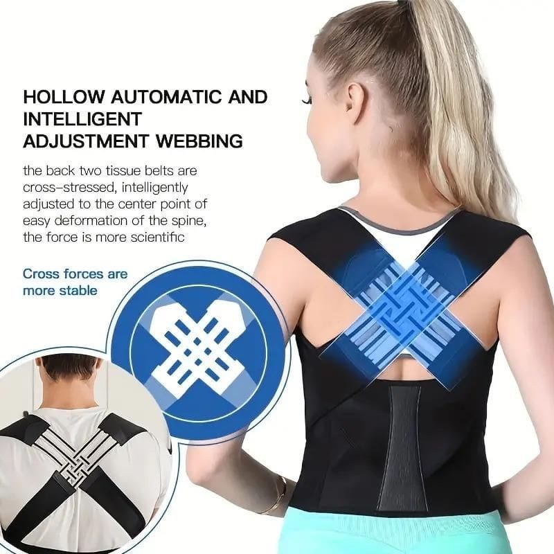 Alignixy™️ | Posture Corrector Back Pain Belt Backbone Ache Supporter Belt  Free Size ( Fits for All ) Alignixy™️ Posture Corrector Zaavio®