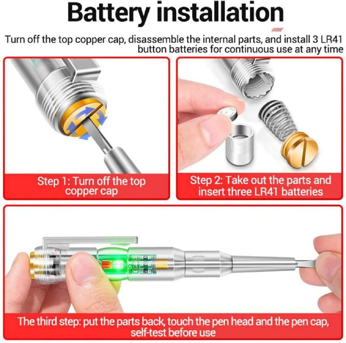 All-in-One High Brightness Intelligent Tester Pen All-in-One High Brightness Intelligent Tester Pen Zaavio.co®