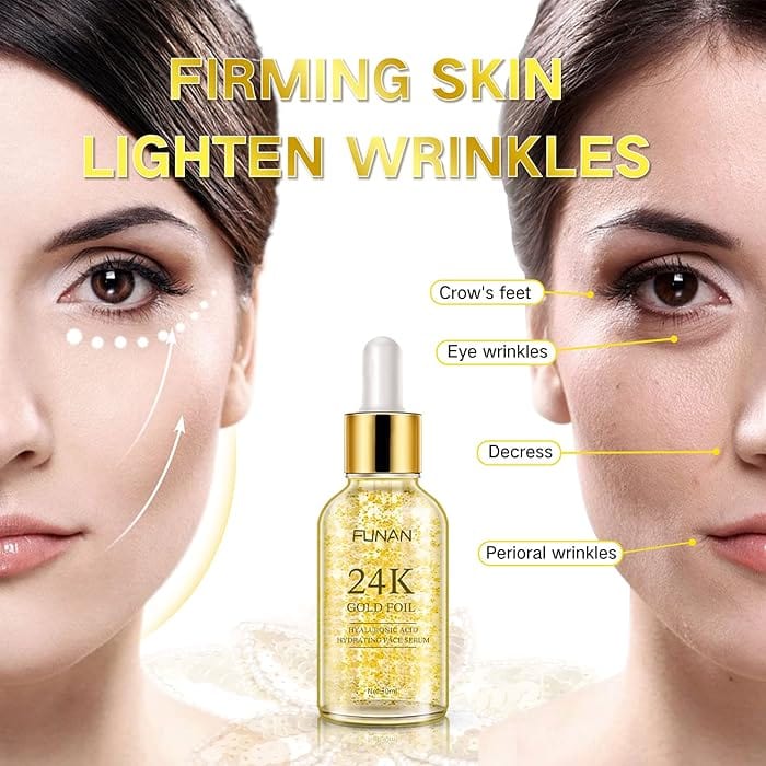 Anti Ageing Serum Dark Circles Anti Wrinkle Oil Under Eye Serum - Anti-aging Eye Serum (Set of 2) Anti-aging Eye Serum 24K Gold Serum (Set of 2)