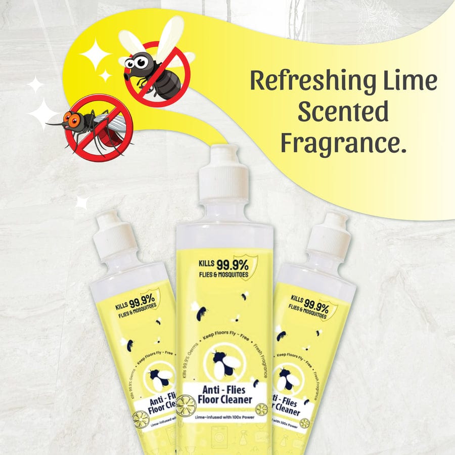 Anti Flies Floor Cleaner (Set of 2) | Foot Cleaner Mop Home Liquid Cleaning Floor Anti Flies Floor Cleaner (Set of 2)