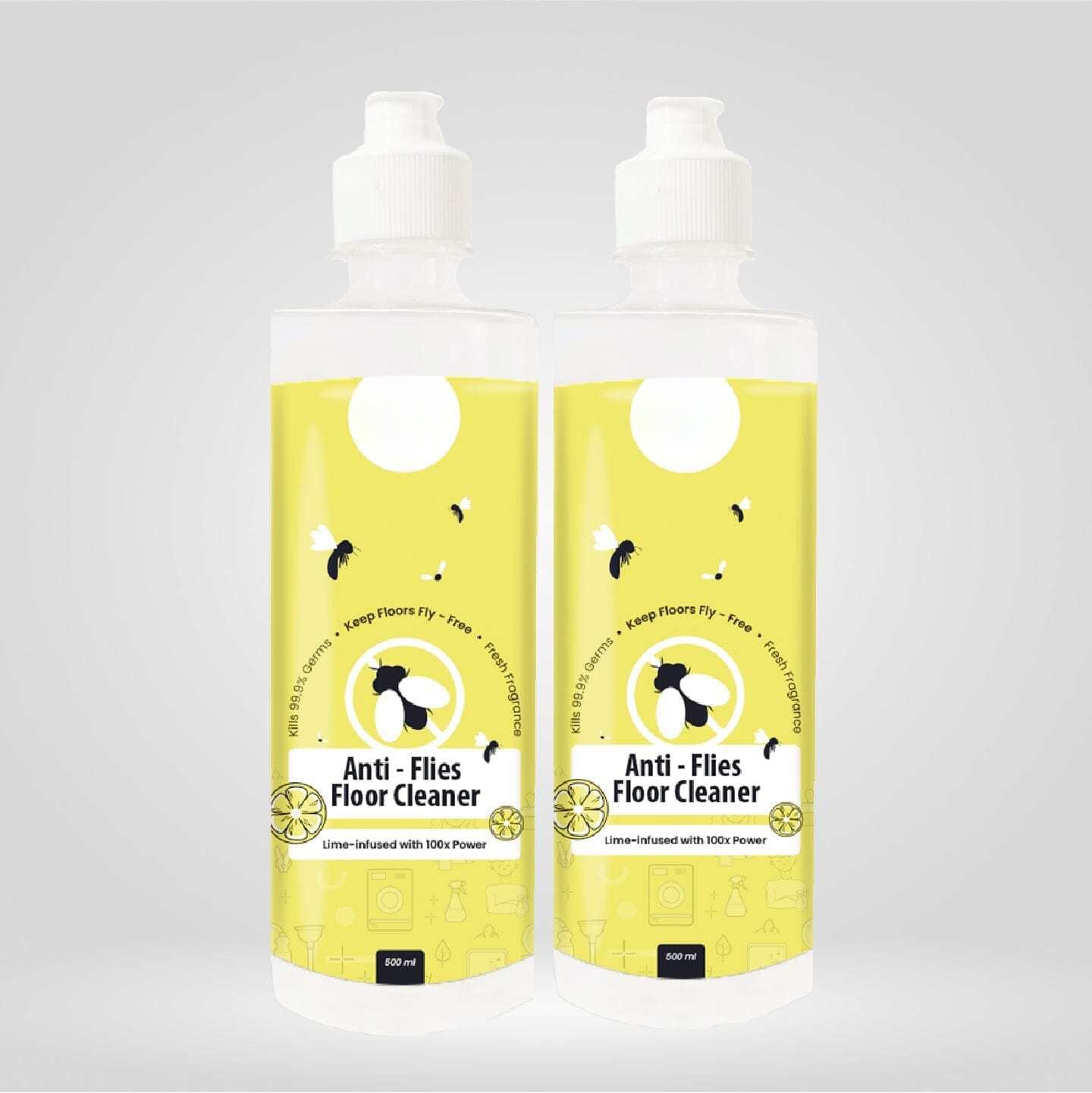 Anti Flies Floor Cleaner (Set of 2) | Foot Cleaner Mop Home Liquid Cleaning Floor Anti Flies Floor Cleaner (Set of 2)