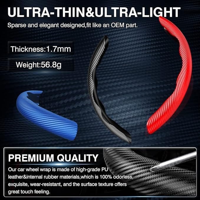 Anti-Slip Steering Wheel Cover (2 Side Set) Anti-Slip Steering Wheel Cover (2 Side Set)