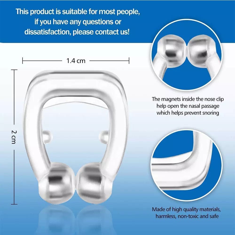 Anti Snore Magnetic Nose Clip | Anti Snoring Nose Clip Nasal Strips Relief Clips Anti Snore Magnetic Nose Clip (Pack of 4) Zaavio®