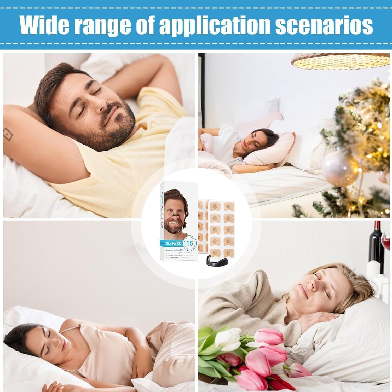 Anti-snoring Nasal Strips | Strip For Nose Snoring Device Anti-snoring Nasal StripsBreathing Nasal Strip Kit