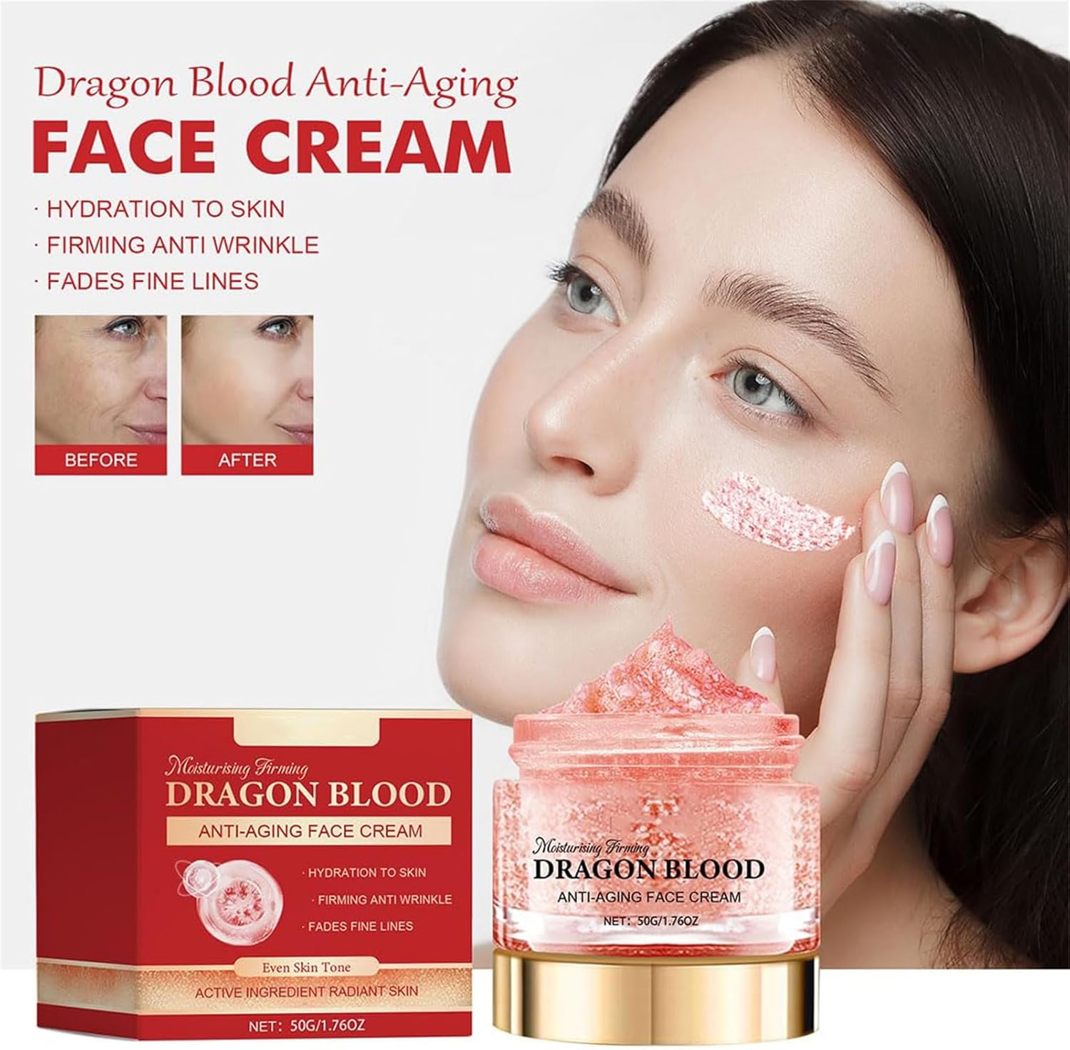 Anti-wrinkle Face Cream | Skincare Face Moisturizer Cream Anti Wrinkle Serum Moisturizing Anti-wrinkle Dragon Face Cream (Buy 1, Get 1 Free)