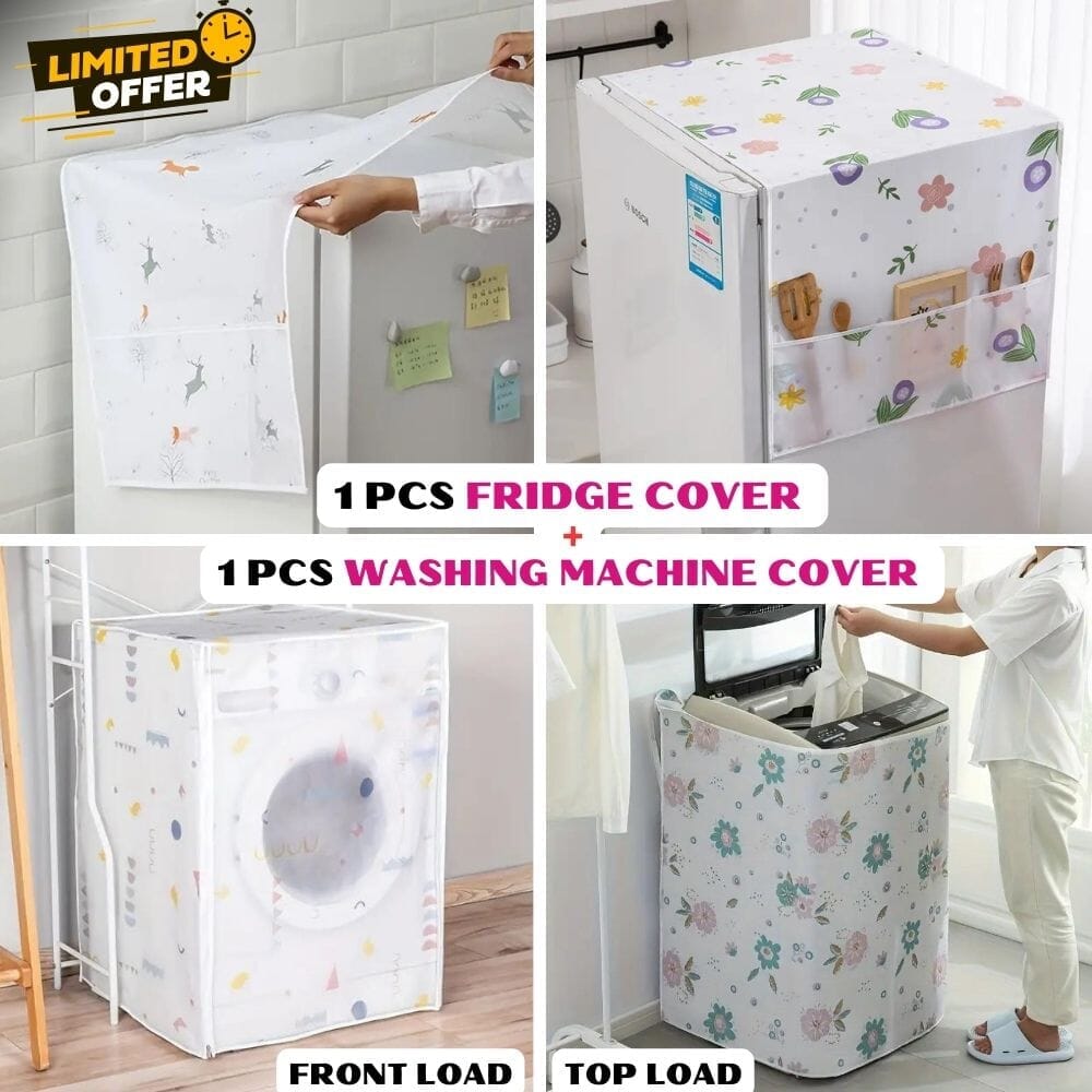 Washing Machine & Fridge Covers Combo