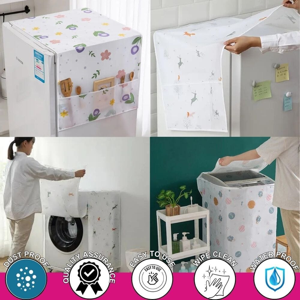 Washing Machine & Fridge Covers Combo