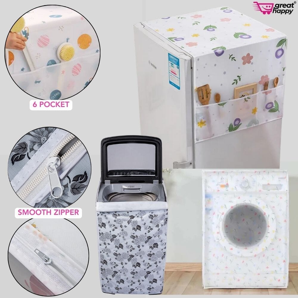 Washing Machine & Fridge Covers Combo