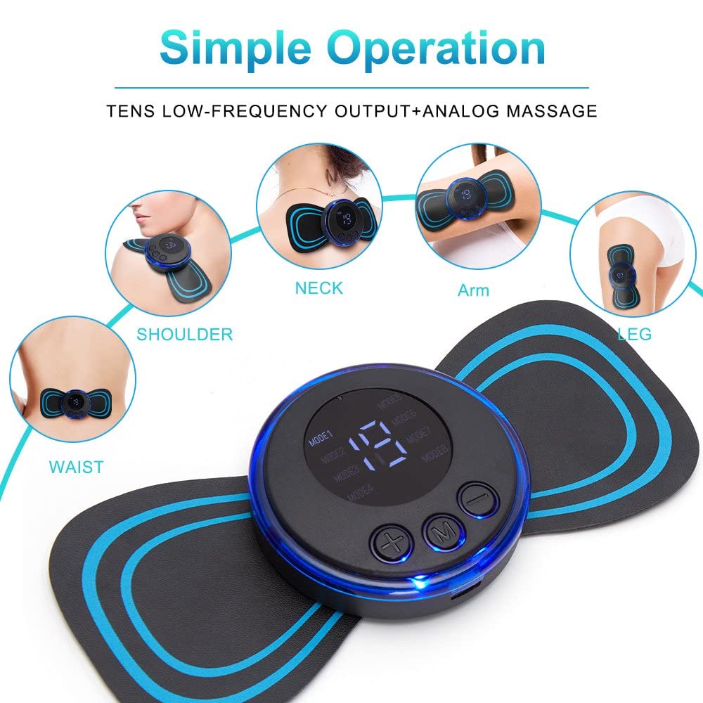 Back Neck Massager for Cervical Pain Back Pain Electric Massager  - Neck Cervical Massager Wireless Portable Body Massager
