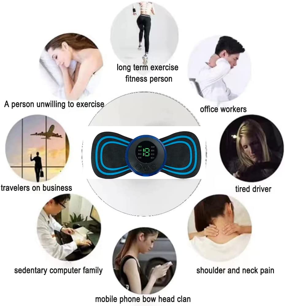 Back Neck Massager for Cervical Pain Back Pain Electric Massager  - Neck Cervical Massager Wireless Portable Body Massager