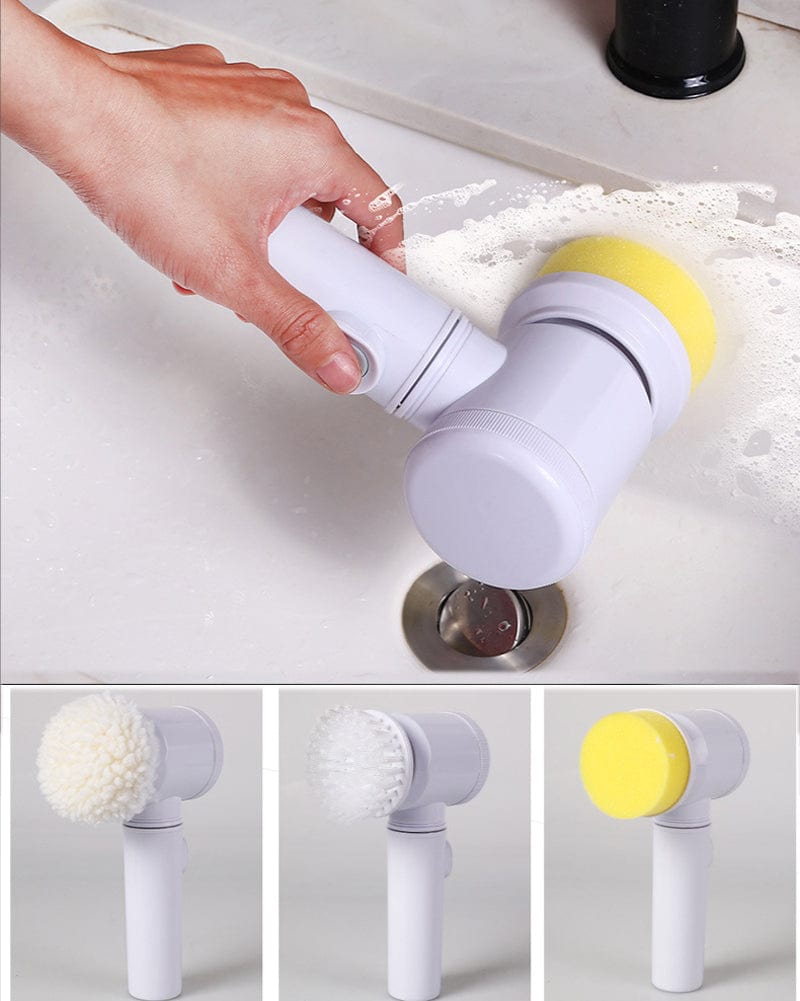 Bathroom Cleaning Brush Electric Scrubber Brush For Bathroom 3-in-1 Electric Cleaning Brush