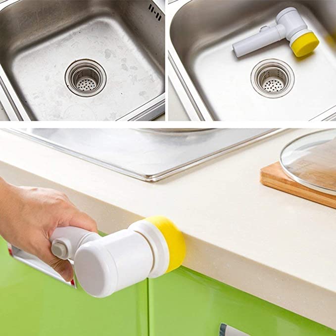 Bathroom Cleaning Brush Electric Scrubber Brush For Bathroom 3-in-1 Electric Cleaning Brush