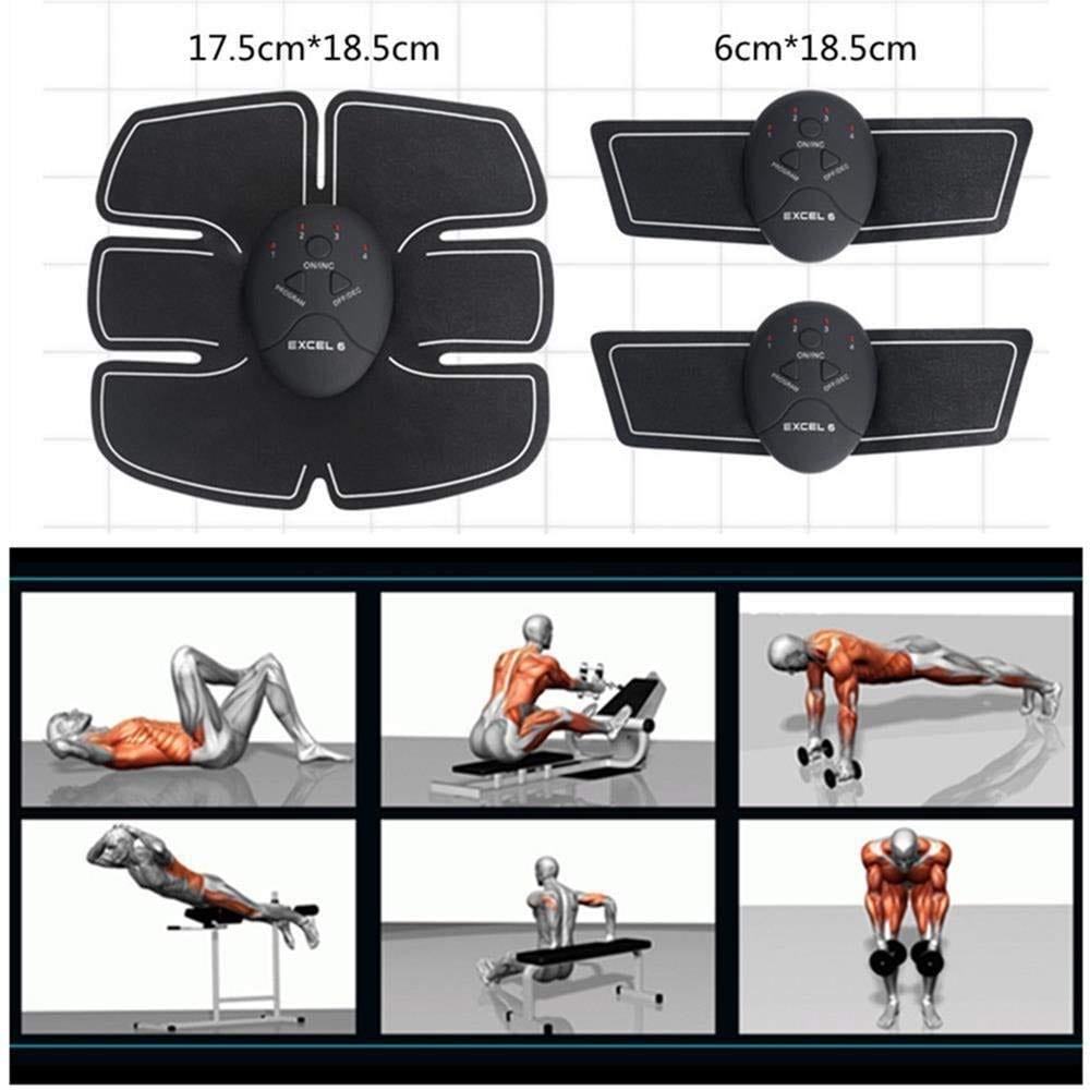 Belt For Abdomen Abdominal Exerciser Fitness Equipment Ab Stimulator - Pulsemor™️ Pulsemor™️ (Pack of 4) Zaavio®