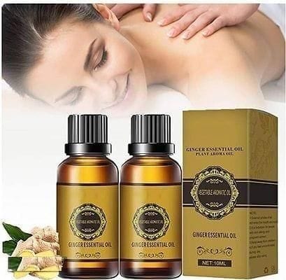 Best Essential Oils Belly Button Oiling Benefits - Belly Drainage Ginger Oil Belly Drainage Ginger Oil (Set of 2)