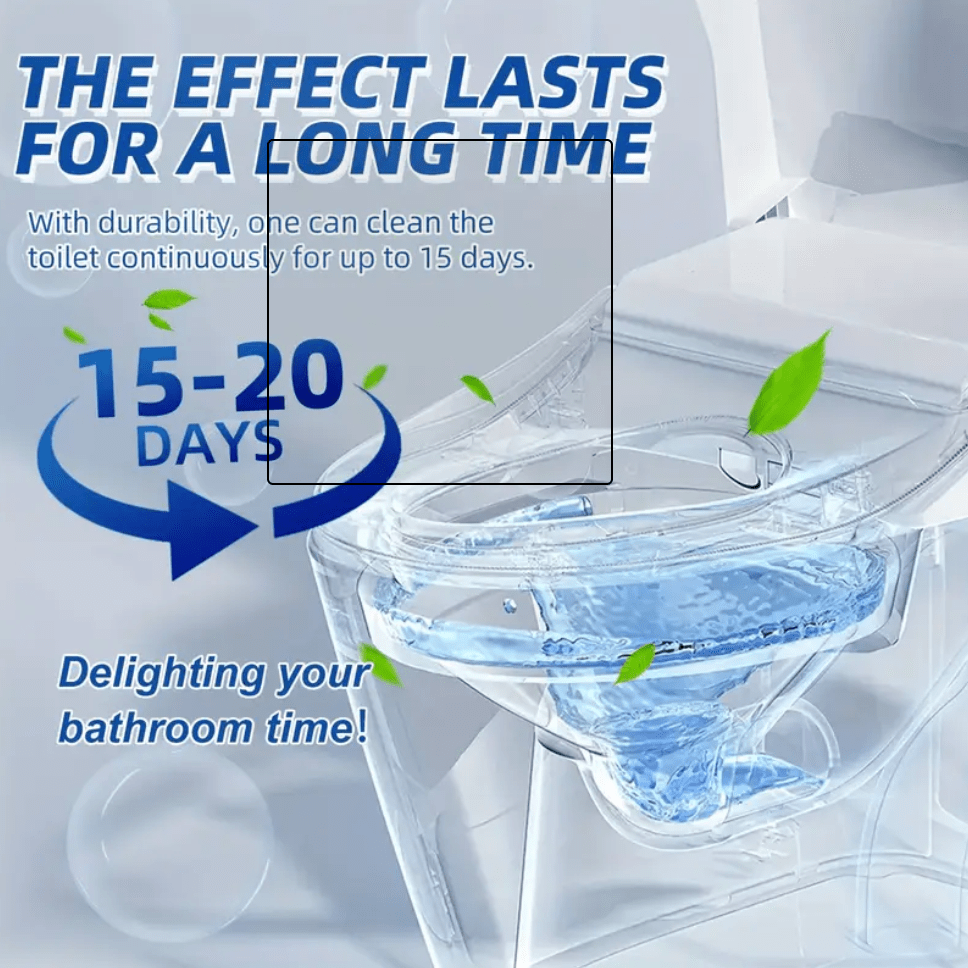 Blue Bubble Toilet Cleaner (Pack of 10) | Bathroom Cleaning Tablets Washroom Cleanliness Blue Bubble Toilet Cleaner