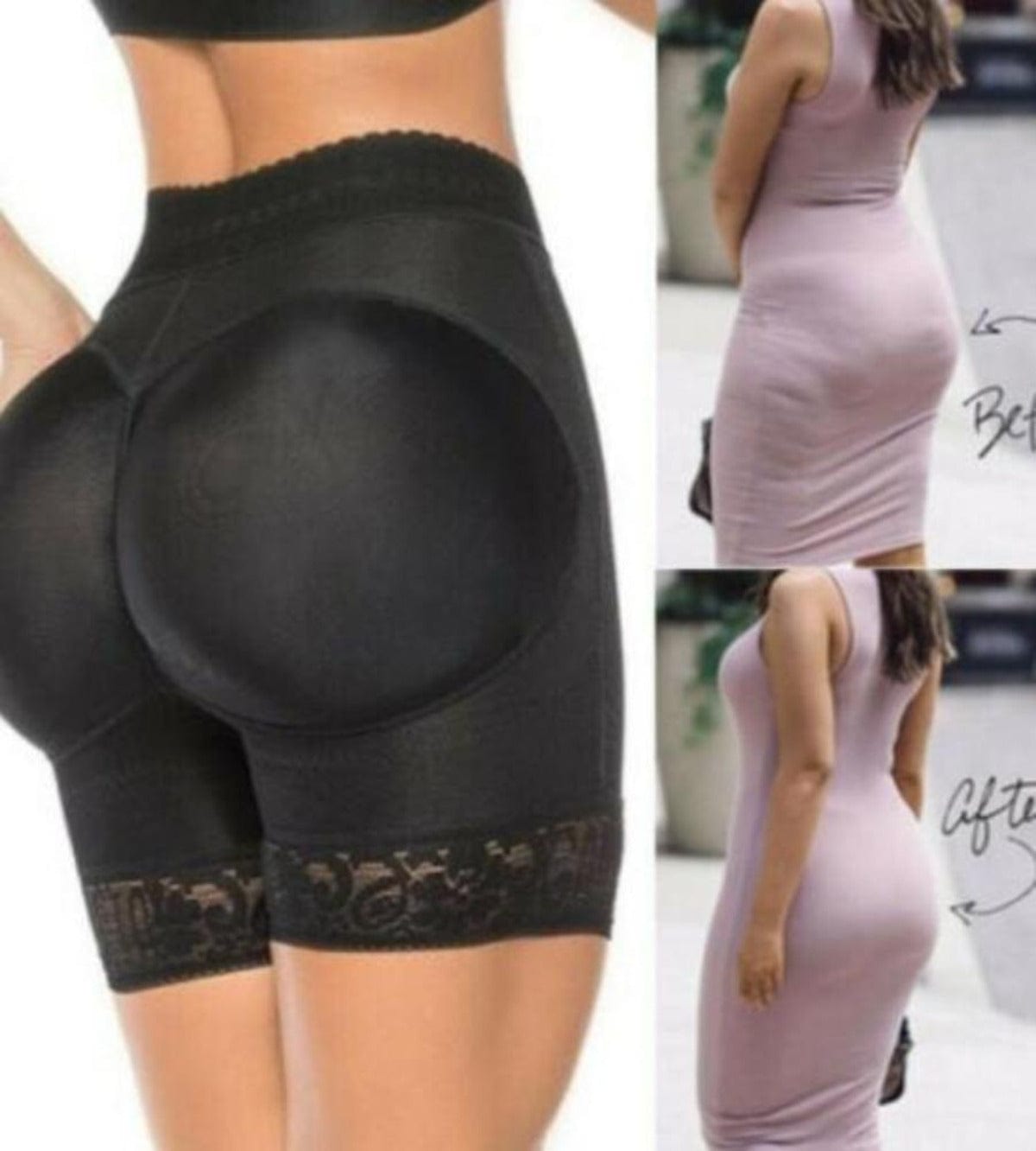 Body Shaper Women's Underwear Panties For Women Butt Shaper - Padded Body Shaper Butt Lifter Panty M Padded Body Shaper Butt Lifter Panty