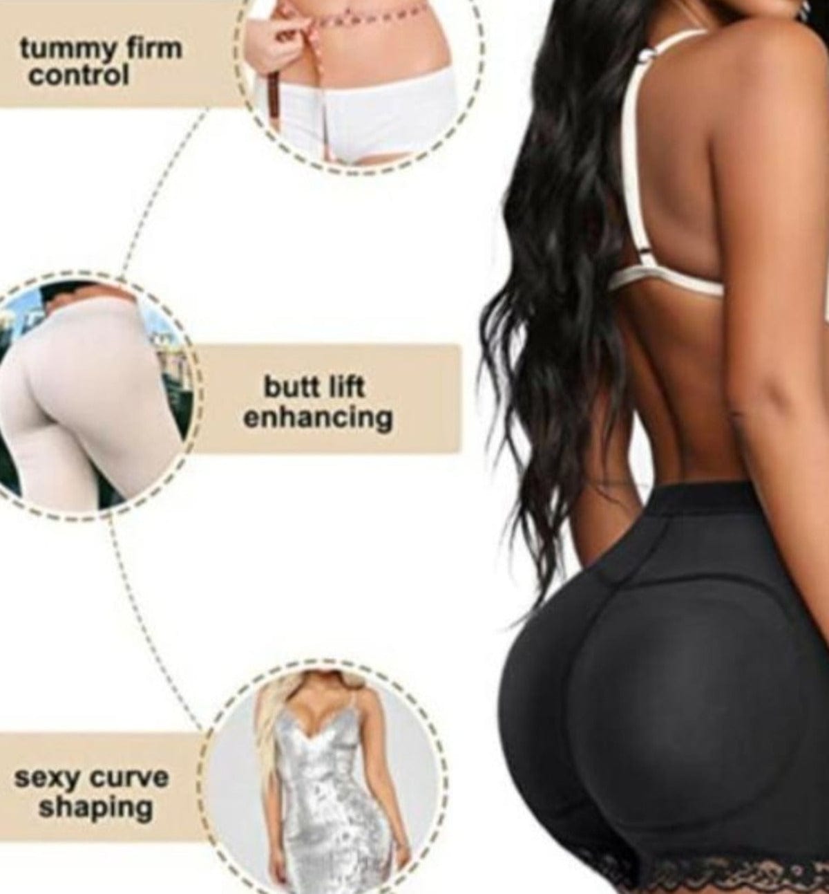 Body Shaper Women's Underwear Panties For Women Butt Shaper - Padded Body Shaper Butt Lifter Panty Padded Body Shaper Butt Lifter Panty