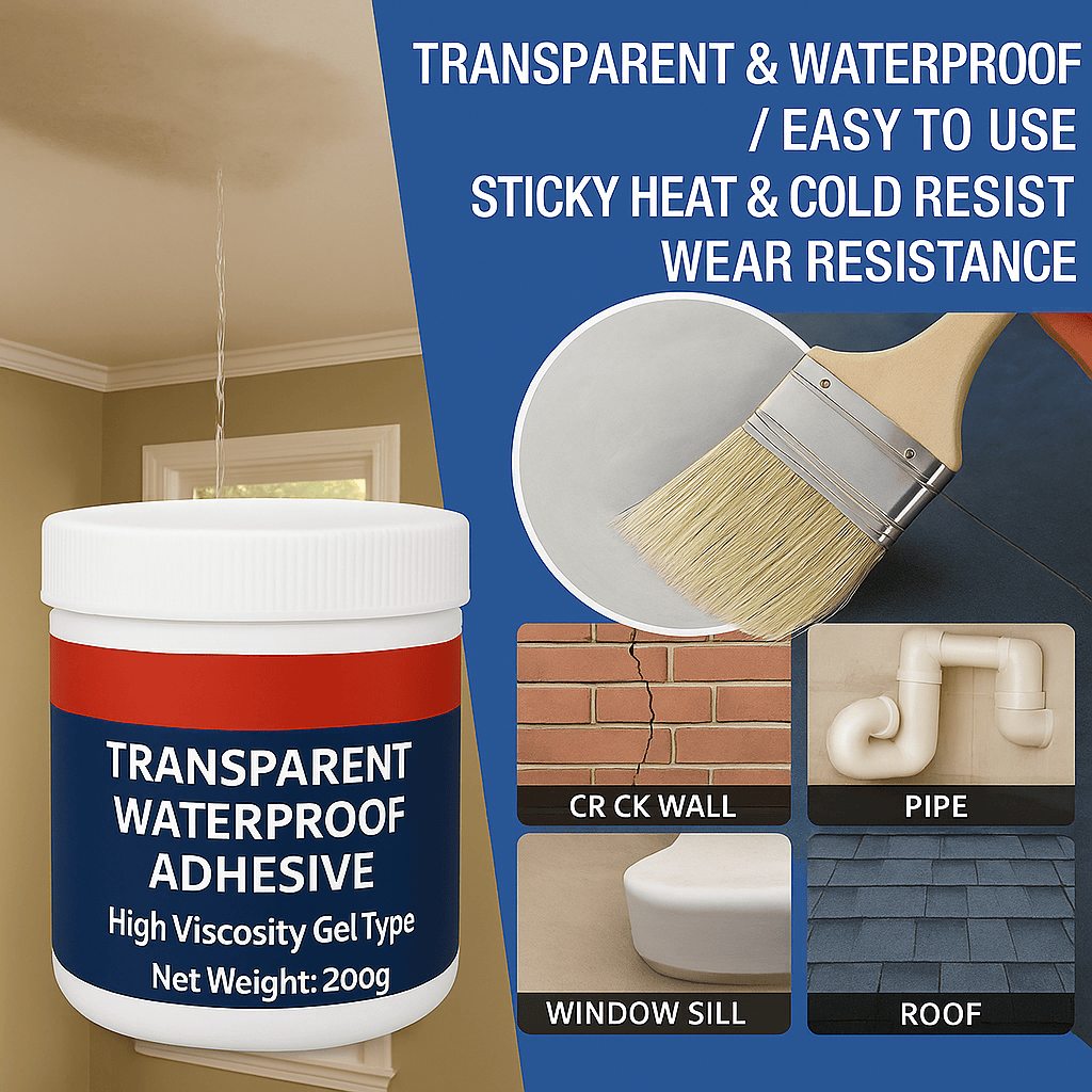 💧Buy 1 Get 1 FREE – Transparent Waterproof Glue + Free Brush!🔥 💧Buy 1 Get 1 FREE – Transparent Waterproof Glue + Free Brush!🔥