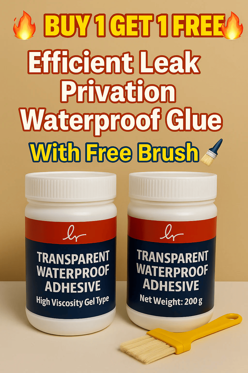 💧Buy 1 Get 1 FREE – Transparent Waterproof Glue + Free Brush!🔥 💧Buy 1 Get 1 FREE – Transparent Waterproof Glue + Free Brush!🔥
