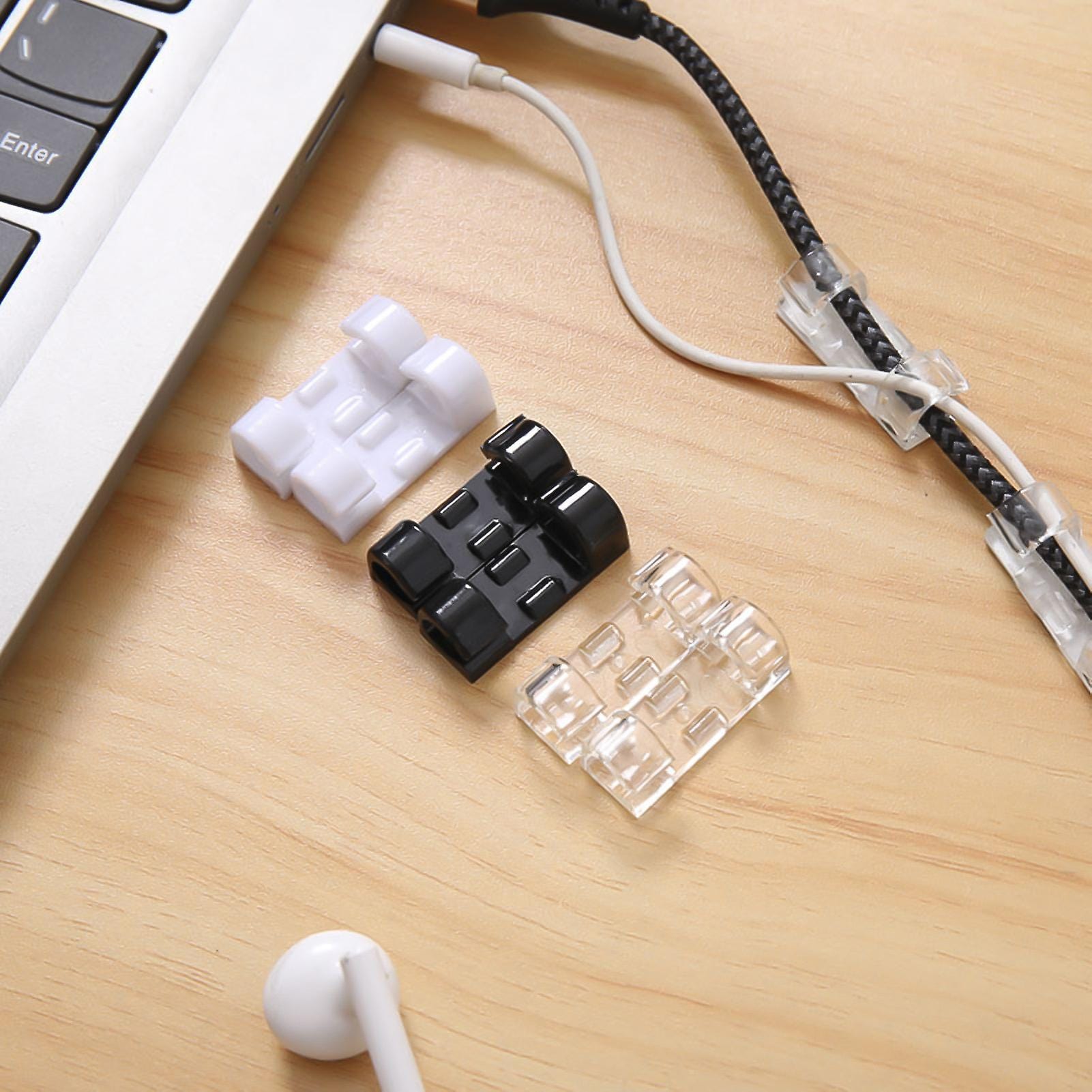 Cable Clamp Wire Clips Wiring Clamp Management Oraganizer  - Adhesive Cable Clips Pack of 20 Adhesive Cable Clips (Set of 20 Pcs.)