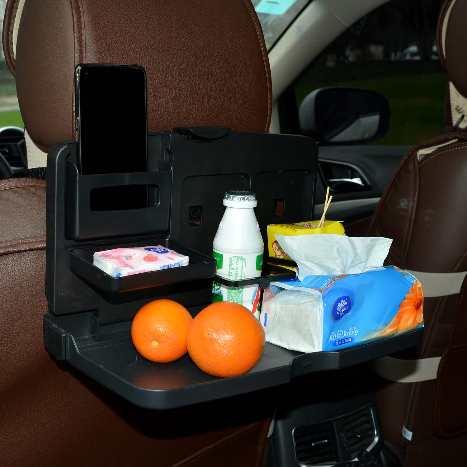 Car Back Seat Organizer Rear Seat Tray Bottle Holder Car Back Seat Organizer Tray