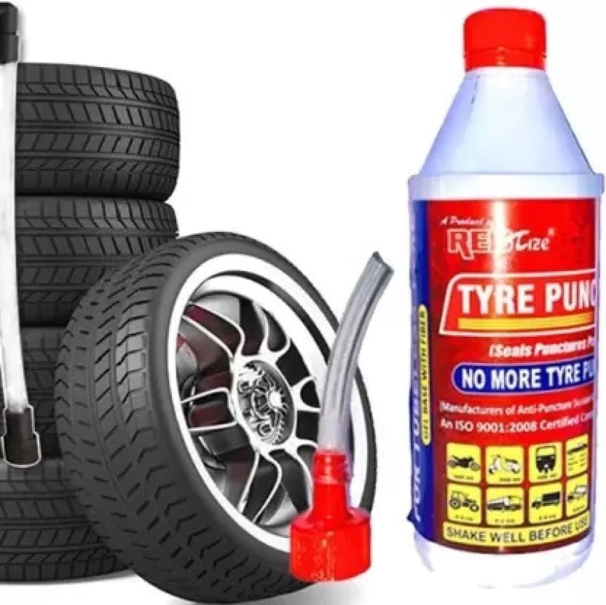 Car Tubeless Tyre Puncture Kit Bike Tire Repair - Tyre Puncture Repair Fluid Tyre Puncture Repair Fluid (Set Of 2)