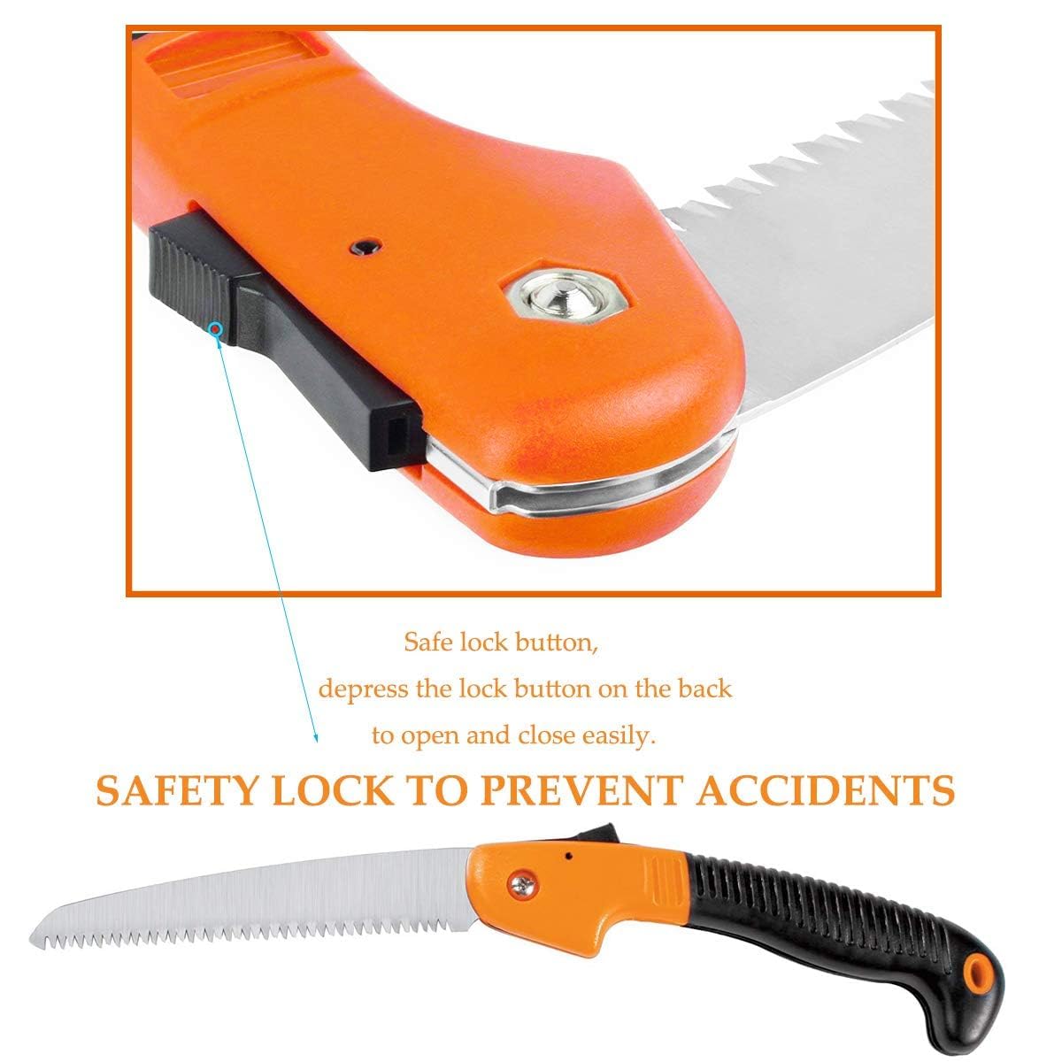 Carbon Steel Folding Saw | Hacksaw Blade Tools Garden Cutting Blade Saw Hand Tool Cutting Carbon Steel Folding Saw
