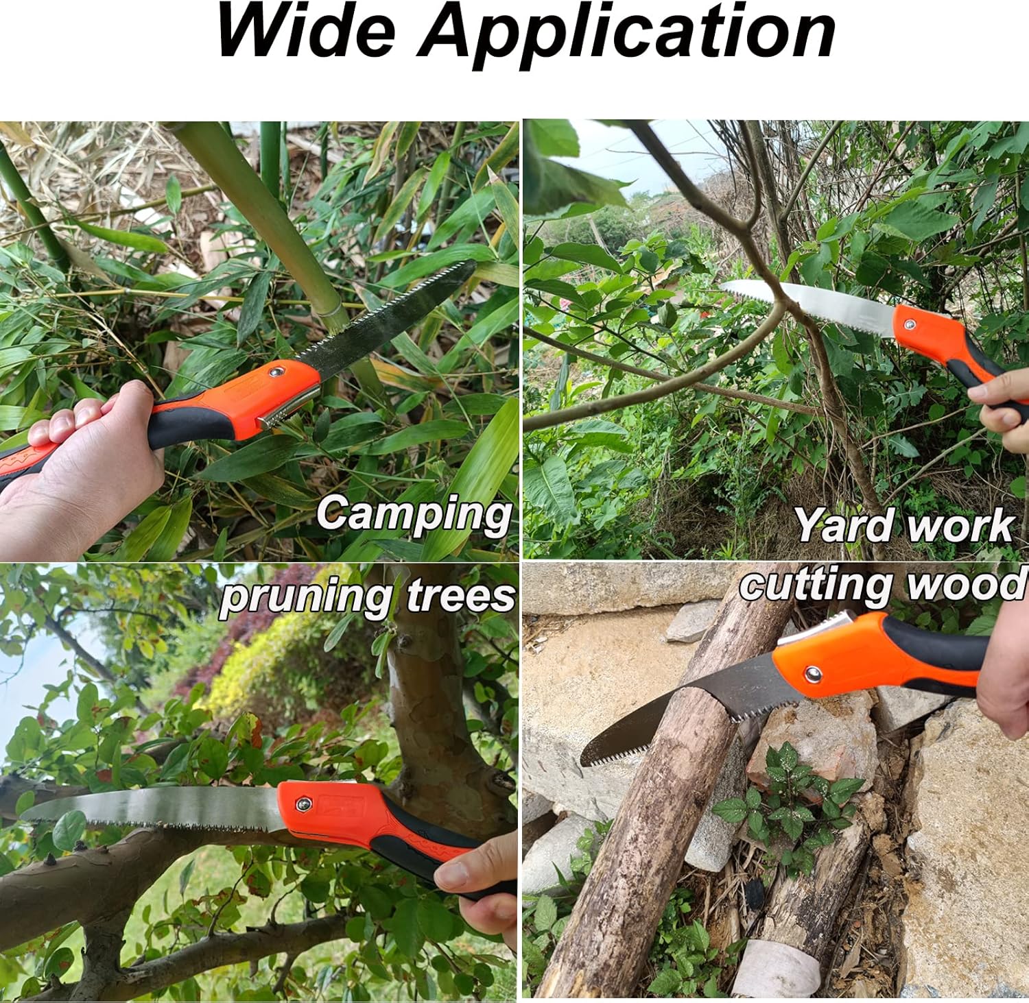 Carbon Steel Folding Saw | Hacksaw Blade Tools Garden Cutting Blade Saw Hand Tool Cutting Carbon Steel Folding Saw