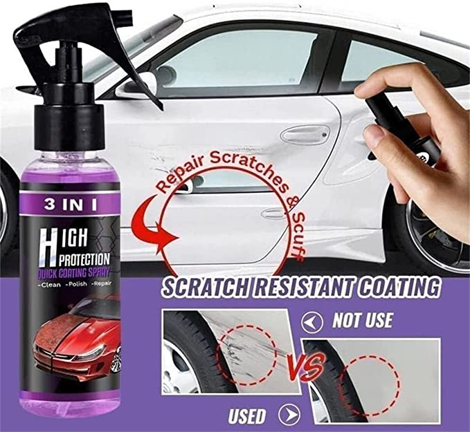 Ceramic Coating Wax Car Paint Protection Hydrophobic Spray Ceramic Coating Spray (Set of 2)