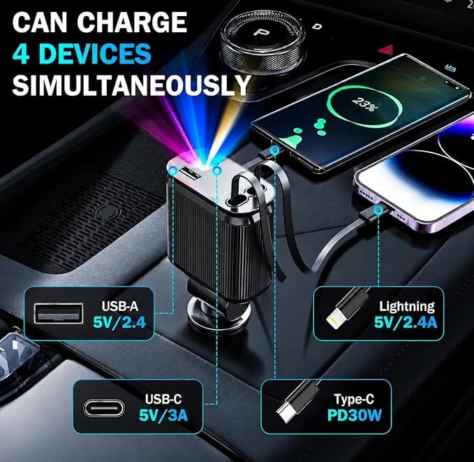 ChargeMate™ 4 in 1 Car Charger ChargeMate™ 4 in 1 Car Charger