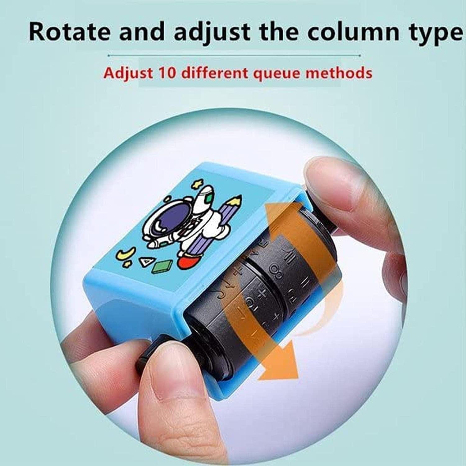 Childrens Stamps Roller Stamp Brain Improvement Device For Your brain  - Math Roller Stamp (Set Of 2) Pack of 2 Math Roller Stamp (Set Of 2)