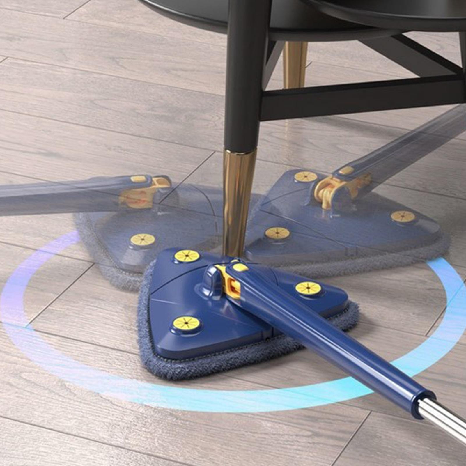 Cleaning Mop Floor Cleaner Rotating Microfiber Pocha - Moptrio™ Moptrio™ Multifunctional Triangular Mop Zaavio®