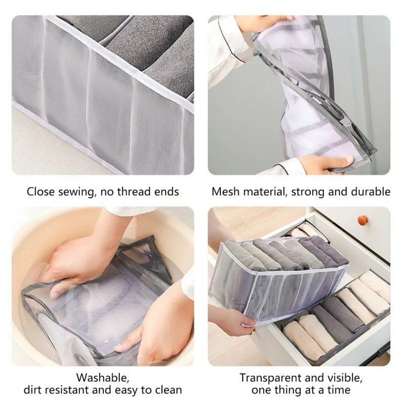 Cloth Cover Organizer Storage Bags Wardrobe Organizer - Clothes Organizer (Set of 2) Clothes Organizer (Set of 2)