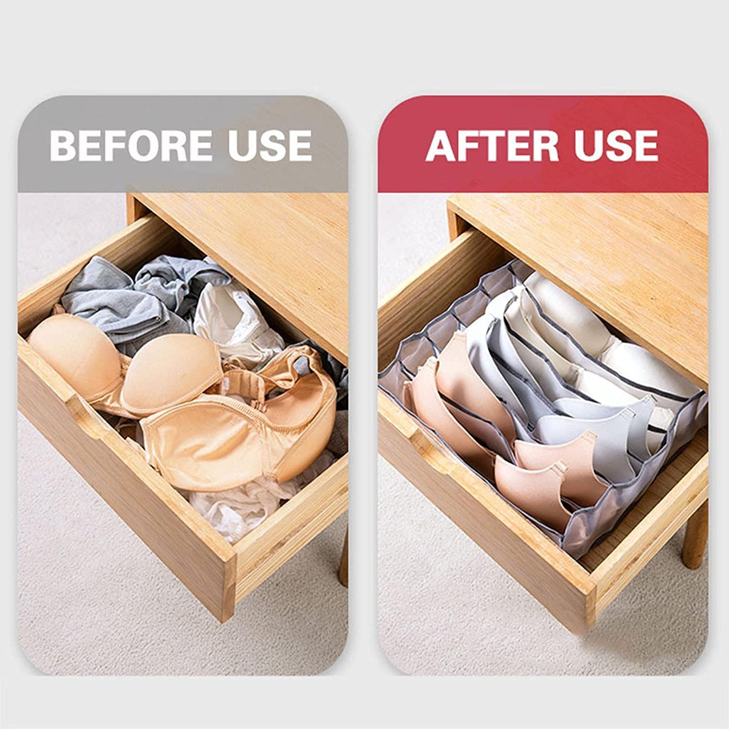 Cloth Cover Organizer Storage Bags Wardrobe Organizer - Clothes Organizer (Set of 2) Clothes Organizer (Set of 2)
