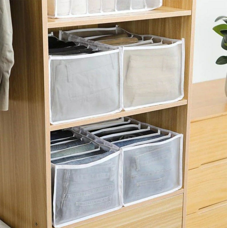 Cloth Cover Organizer Storage Bags Wardrobe Organizer - Clothes Organizer (Set of 2) Clothes Organizer (Set of 2)