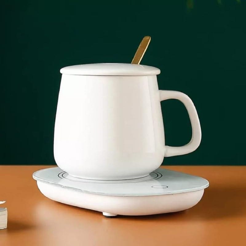 Coffee Mug Warmer | Ceramic Electric Travel Smart Heated Cup Coffee Mug Warmer