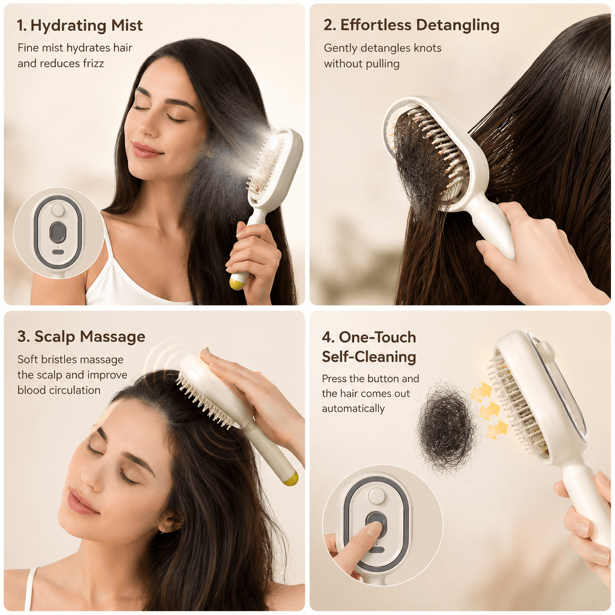 CombMist™ 5-in-1 Hair Brush CombMist™ 5-in-1 Hair Brush