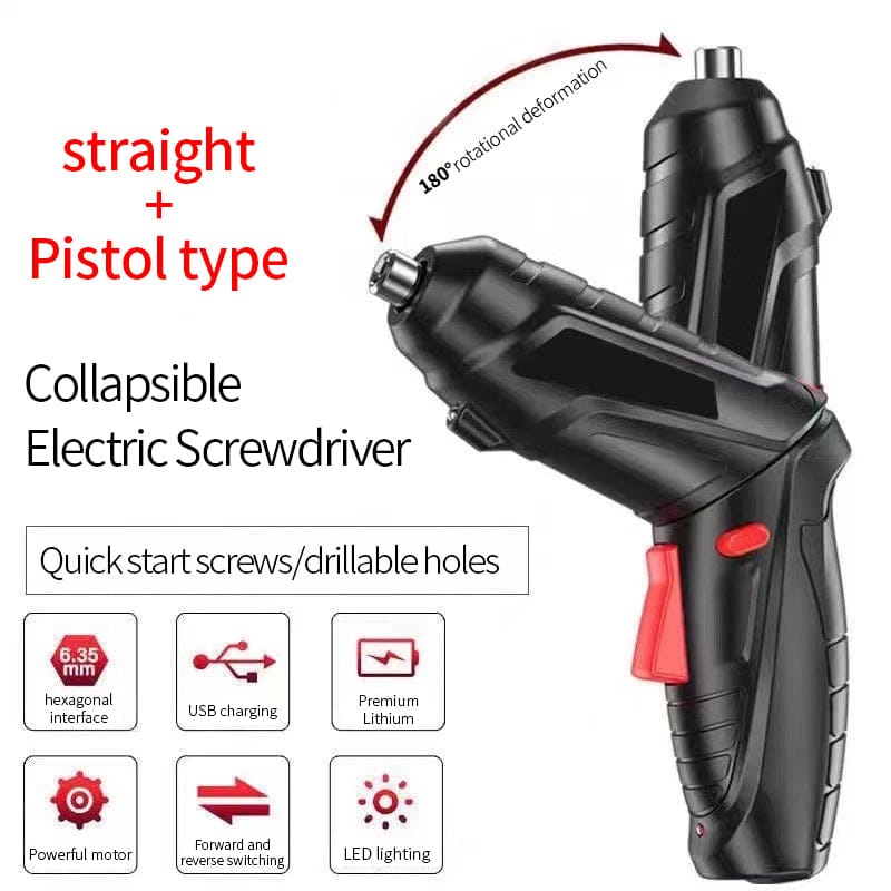 Cordless Electric Screwdriver Pro Retractable Cordless Drilling machine | Electric Screwdriver Set Tool Kit Power Tools Cordless Drill Machine Cordless Electric Screwdriver Pro Retractable Cordless Drilling machine