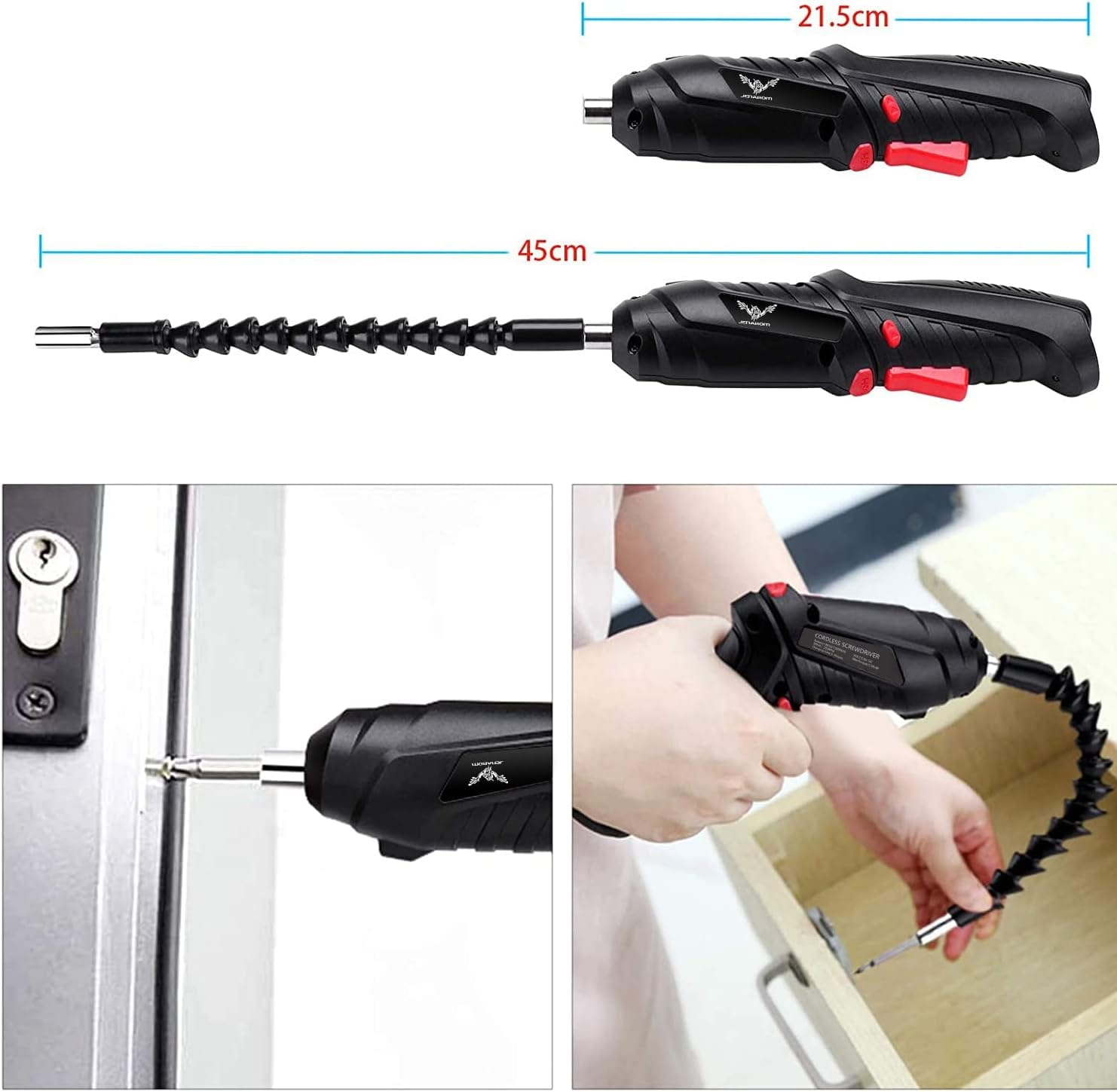 Cordless Electric Screwdriver Pro Retractable Cordless Drilling machine | Electric Screwdriver Set Tool Kit Power Tools Cordless Drill Machine Cordless Electric Screwdriver Pro Retractable Cordless Drilling machine